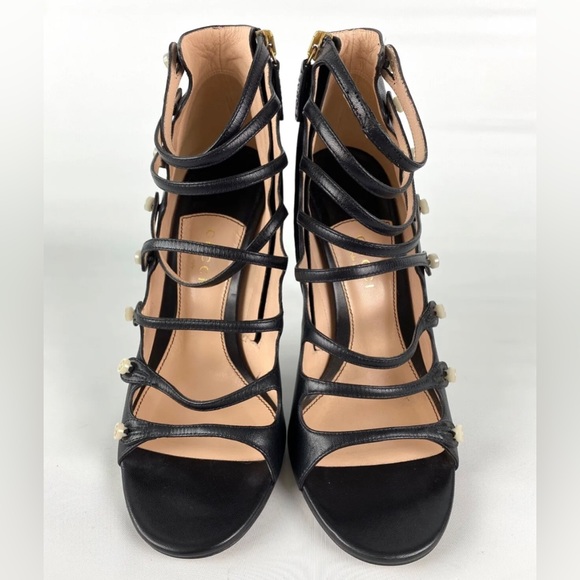 GUCCI ANETA CAGED BOOTIES w GG BUTTONS - Picture 9 of 16